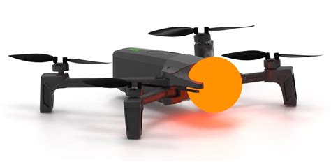 drone anafi  una palla luminosa al posto della camera parrot incrementa la collaborazione