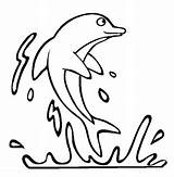 Delfin Colorat Dolphin Desene Saltando Mewarnai Delfino Lumba Saltan Imagui Dacolorare Animale Salbatice Delfini Golfinho Kolorowanka Planse Linea Delfines Coloreando sketch template