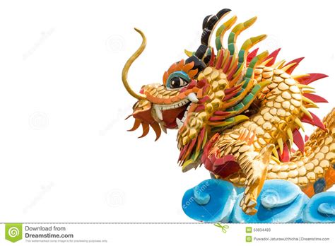 dragon statue  blank area  left side  background stock image