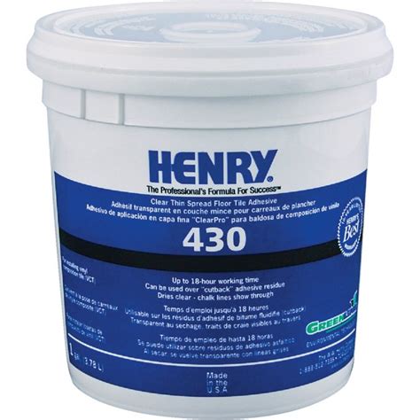 buy henry  clearpro vinyl floor adhesive  gal