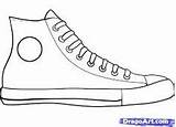 Converse Lineart sketch template