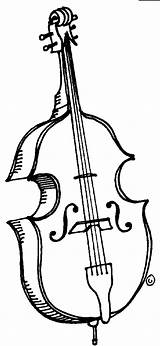 Bass String Clipart Double Cliparts Library sketch template
