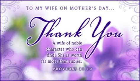 wife ecard  mothers day cards
