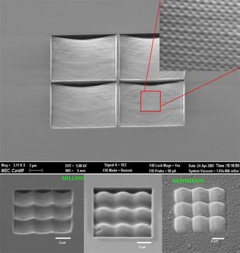 top micro lens array  nano surface structures  fused silica  lens
