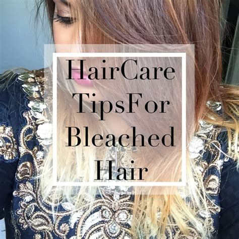 hair care tips for bleached hair