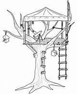 Coloring Pages Tree House Treehouse Kids Printable Colouring Getcolorings Color Drawing Bestcoloringpagesforkids sketch template