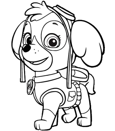 paw patrol tracker coloring pages  getcoloringscom  printable