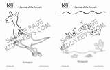 Carnival Animals sketch template