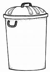 Trash Clip Outline Clipart Use sketch template