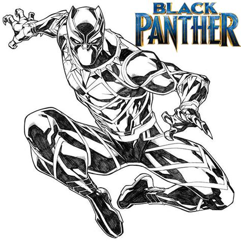 top  black panther coloring page  adults  kids coloring pages
