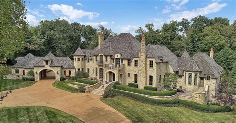 square foot european inspired stone mansion  st louis mo floor plans  american