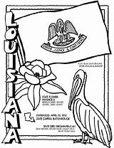 Louisiana Crayola Binder Coloringhome Pelican sketch template