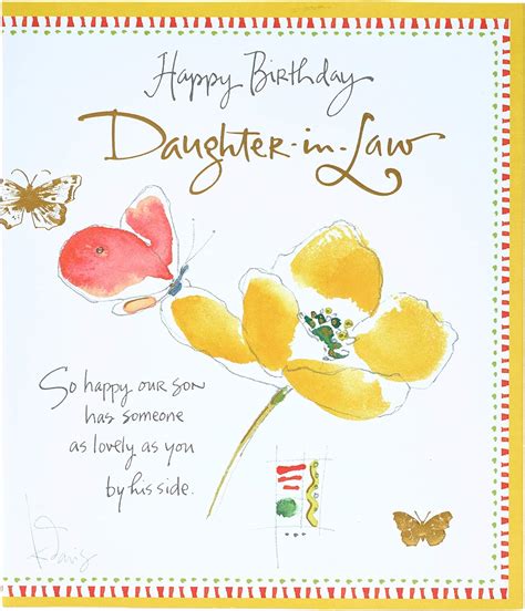 birthday card messages daughter  law card birthday