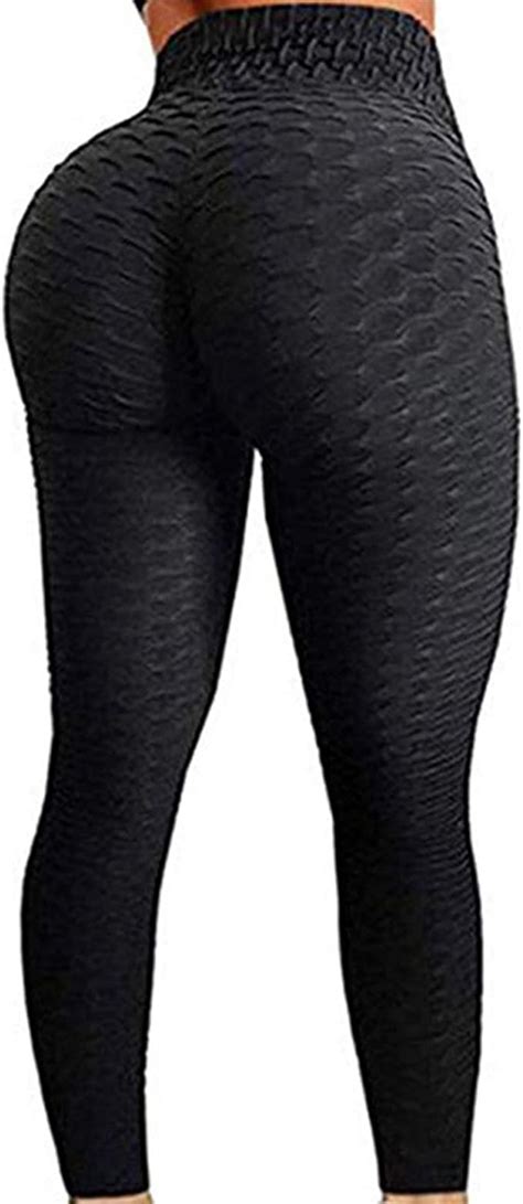 broccoli women s high waist butt scrunch push up leggings stretch gym