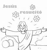 Pascua Colorear Resurrección Muerte Jesús Momentos sketch template