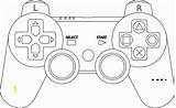 Controller Game Coloring Ps4 Drawing Pages Outline Playstation Joystick Console Clip Template Games Nintendo Xbox Cards Gaming Clipart Switch Control sketch template