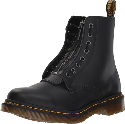 drmartens femme  pascal front zip nappa leather bottes chaussures chaussures  sacs stargasie