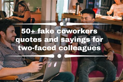 fake coworkers quotes  sayings   faced colleagues tukocoke