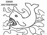 Coloring Pages Jonah Whale Clipart Printable Kids sketch template
