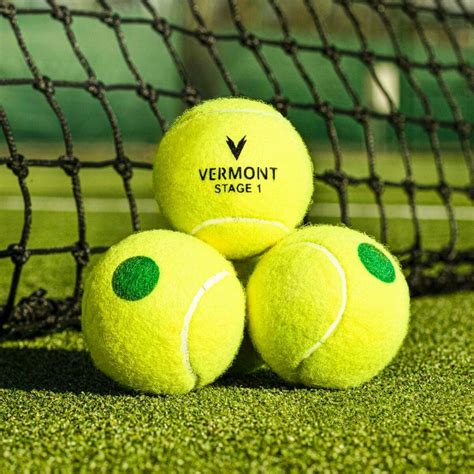 vermont mini green tennis balls stage  net world sports