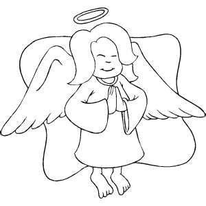 angel praying colouring pages page