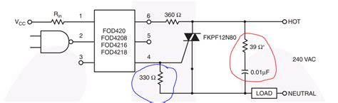 triac optocoupler circuit electrical engineering stack exchange