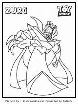 Zurg Toy Story Coloring sketch template