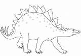 Stegosaurus Coloring Pages Dinosaur Color Printable Drawing Kids Dinosaurs Clipart sketch template