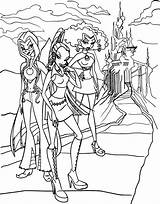 Winx Coloring Pages Cl Popular Icy sketch template