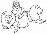 Daniel Lions Coloring Den Pages Color Lion Bible 2008 Kids Comments January Coloringhome sketch template