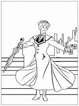 Poppins Mary Coloring Pages Kids Sheets Disney Print Few Details Printable sketch template