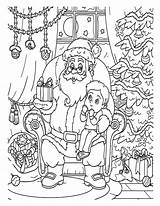 Coloring Christmas Pages Printable Kids Xmas Etsy Printables sketch template