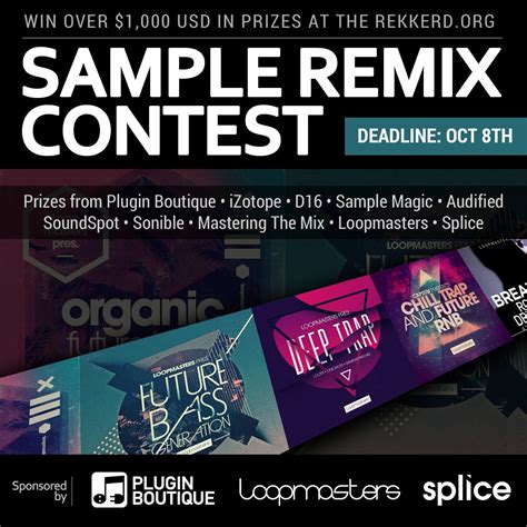 rekkerd sample remix contest win   prizes
