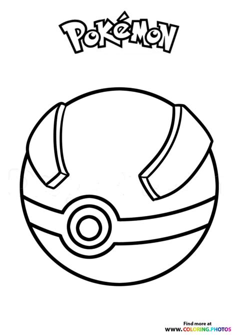coloring page  pokemon ball
