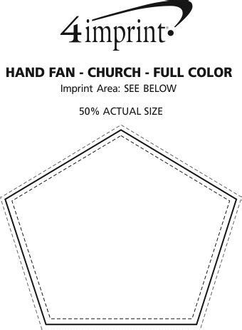 imprintcom hand fan church full color  chu fc