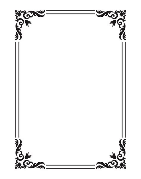 downloadable  printable picture frame template  printable
