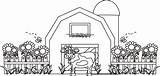 Barn Coloring Pages Printable Kids Proper Intended Useful Adults sketch template