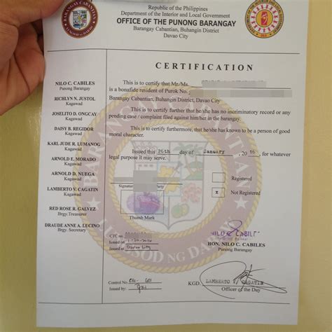 barangay certification  solo parent sample  xxx hot girl