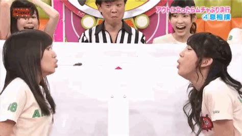there s a japanese game show where contestants try to blow
