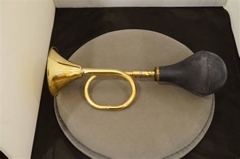 vintage brass car horn model  horn automobile horn rubber etsy