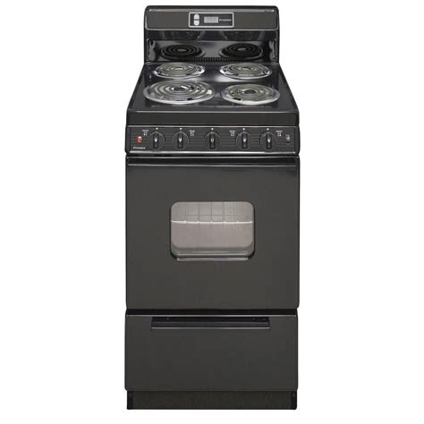 premier    cu ft electric range  black compact kitchen kitchen  bath space