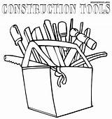 Construction Coloring Pages Tools Print Drawing Getdrawings sketch template