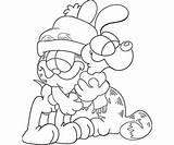 Coloring Pages Odie Colouring Related sketch template