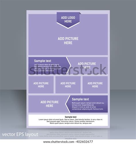layout template vector stock vector royalty