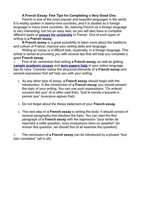 frightening essay  french thatsnotus