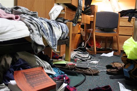 messy dorm room my creation lab