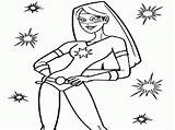 Coloring Superhero Pages Colouring Girls Library Clipart Girl Kid Popular sketch template