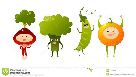 Cute Vegetables Stock Image Image 12474691