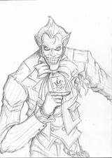 Nicholson Drawing Template Arkham Joker sketch template