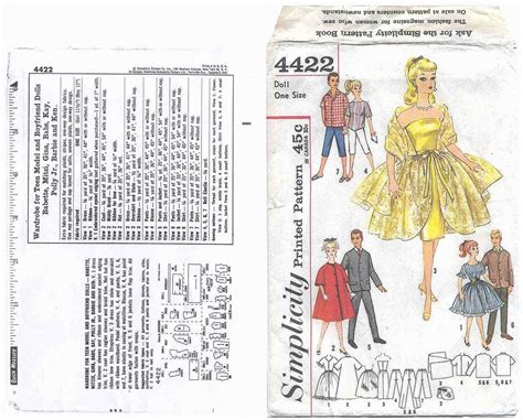 barbie familie naaipatronen om te ruilen  een copie ervan te kopen